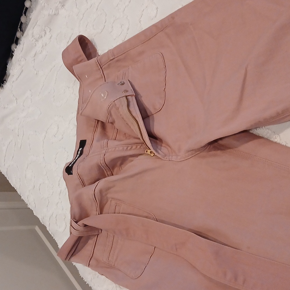 Express Belted, flared Bottom. 78% Cotton Size 10 Long